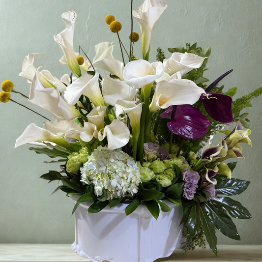 LISIANTHUS, ALCATRAZ , ANTURIOS Y CALAS MINI flores boutique